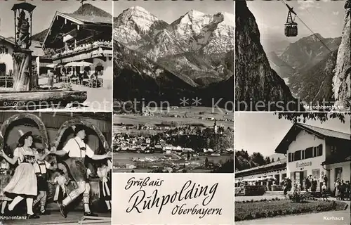 Ruhpolding Rauschbergbahn Kronentanz Kurhaus Kat. Ruhpolding