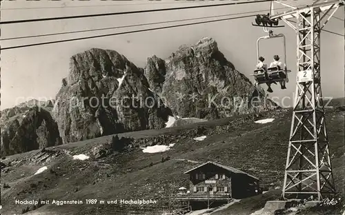 Aggenstein Hochalp mit Sesselbahn Kat. Pfronten