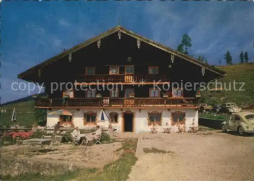 Oberaudorf Bergwirtschaft Cafe Bichlersee Kat. Oberaudorf