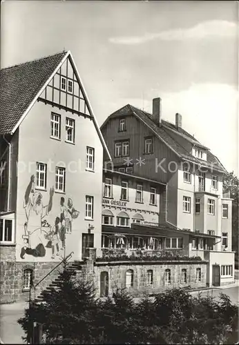 Schierke Harz FDGB Erholungsheim Hermann Gieseler Kat. Schierke Brocken