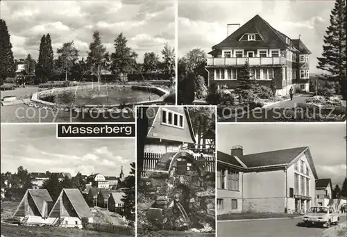 Masserberg Kurpark Augenheilstaette Teilansicht Werraquelle FDGB Heim Kat. Masserberg