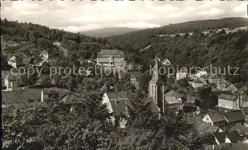 Stromberg Hunsrueck mit Kurhaus Oberpraes Dr Fuchs und kath Kirche Kat. Stromberg