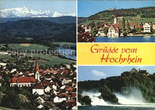 Gailingen mit Stein am Rhein Rheinfall bei Schaffhausen Kat. Gailingen am Hochrhein