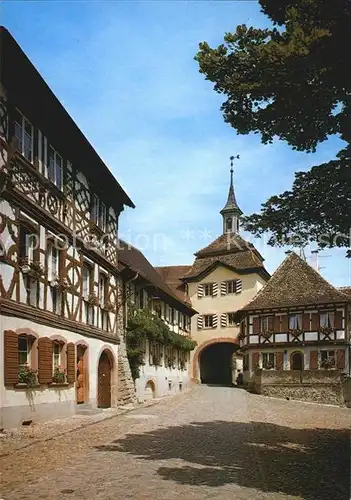 Burkheim Kaiserstuhl Dorfpartie Kat. Vogtsburg im Kaiserstuhl