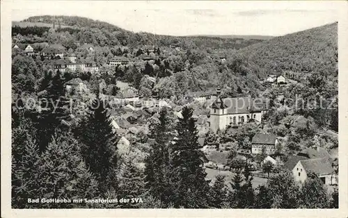 Bad Gottleuba Berggiesshuebel mit Sanatorium der SVA Kat. Bad Gottleuba Berggiesshuebel