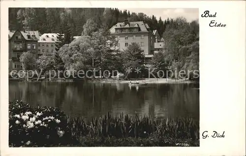 Bad Elster Goldner Anker am Gondelteich Kat. Bad Elster