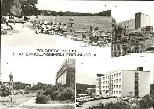 Feldberg Mecklenburg Erholungsheim Freundschaft Haussee  Kat. Feldberger Seenlandschaft