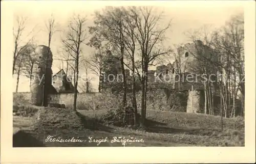 Frauenstein Sachsen Burgruine  Kat. Frauenstein Sachsen