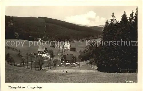 Rehefeld Zaunhaus Ortsansicht  Kat. Altenberg