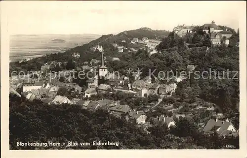 Blankenburg Harz Blick vom Eichenberg Kat. Blankenburg