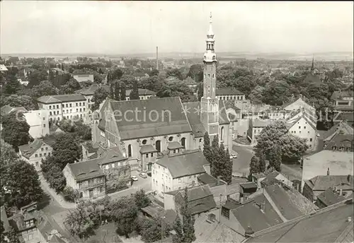 Zittau Blick vom Johannisturm zur Klosterkirche Kat. Zittau
