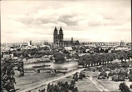 Magdeburg Stadtblick Dom Kat. Magdeburg