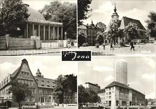 Jena Zeiss Planetarium Rathaus Universitaet Am Zentralen Platz Kat. Jena