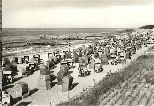 Kuehlungsborn Ostseebad Strand Seebruecke Kat. Kuehlungsborn