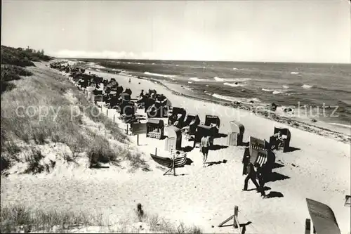 Kuehlungsborn Ostseebad Strand am Zeltplatz Kat. Kuehlungsborn