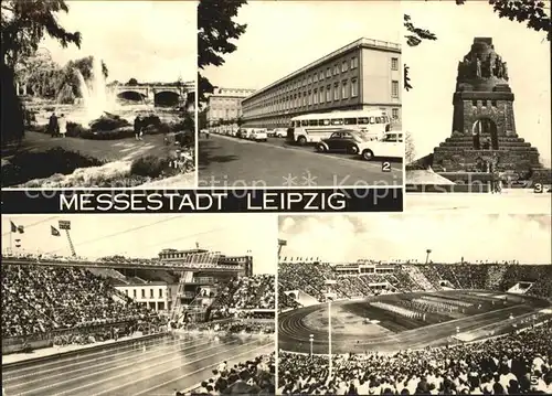 Leipzig Kulturpark Clara Zetkin Dt Hochschule fuer Koerperkultur Voelkerschlachtdenkmal Schwimmstadion Stadion der Hunderttausend Kat. Leipzig