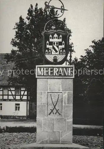 Meerane Stadtwappen Stein Kat. Meerane