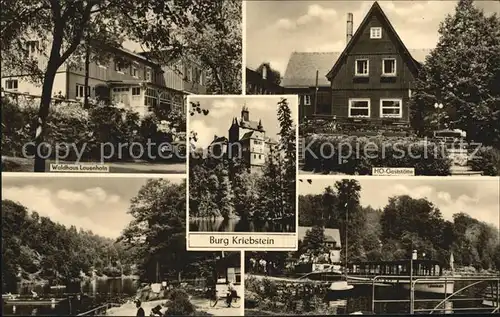 Kriebstein Burg Waldhaus Lauenhain Kat. Kriebstein