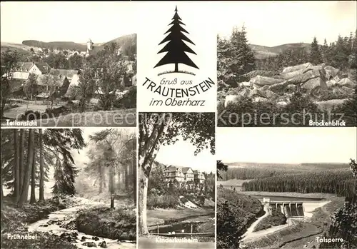 Trautenstein Harz Talsperre Kinderkurheim Brockenblick Kat. Hasselfelde