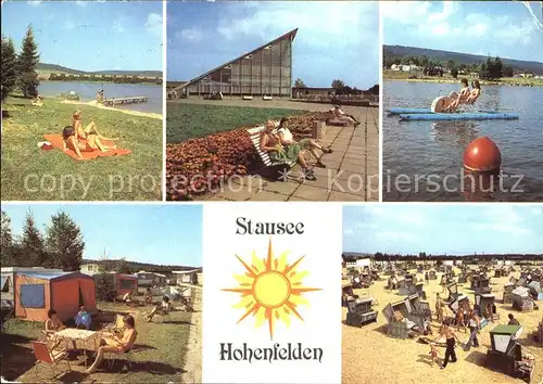 Hohenfelden Badestrand am Stausee Campingplatz Tretboot Kat. Hohenfelden