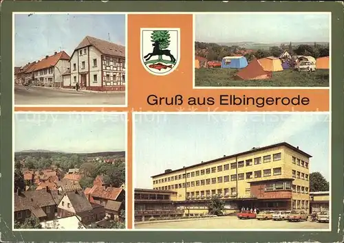 Elbingerode Harz Rathaus Zeltplatz Diakonissenmutterhaus Neuvandsburg Kat. Elbingerode Harz