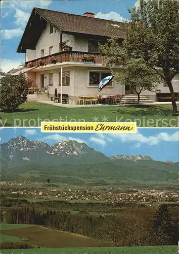 Freilassing Fruehstueckspension Ehrmann Landschaftspanorama Kat. Freilassing