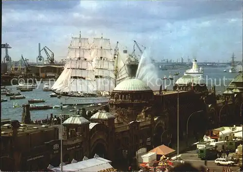 Hamburg Segelschulschiff Gorch Fock Hafen Kat. Hamburg