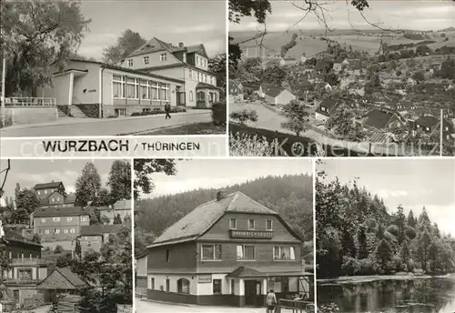 Wurzbach FDGB Erholungsheim Rudi Arnstadt Gasthaus Heinrichshuette Forstteich Koselstein Kat. Wurzbach