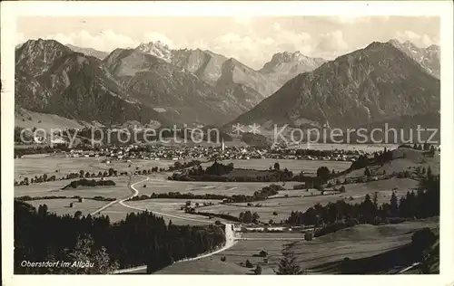 Oberstdorf Panorama Kat. Oberstdorf