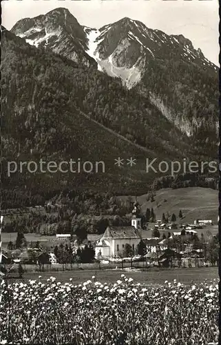 Inzell Blick zum Rauschberg Kat. Inzell