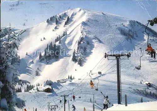 Wallberg Kircherlhang mit Setzberg Skilifte Kat. Tegernsee