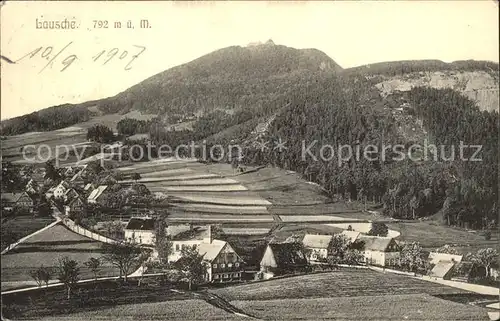 Waltersdorf Zittau Panorama mit dem Berg Lausche Kat. Grossschoenau Sachsen