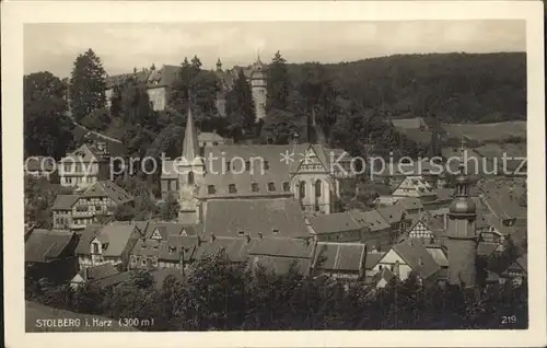 Stolberg Harz Ortsansicht Kirche Schloss Kat. Stolberg Harz