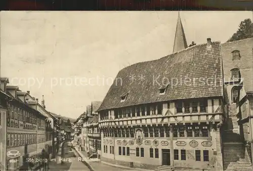 Stolberg Harz Rathaus Kat. Stolberg Harz