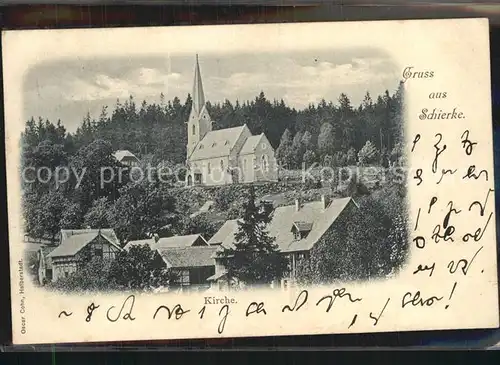 Schierke Harz Kirche Kat. Schierke Brocken