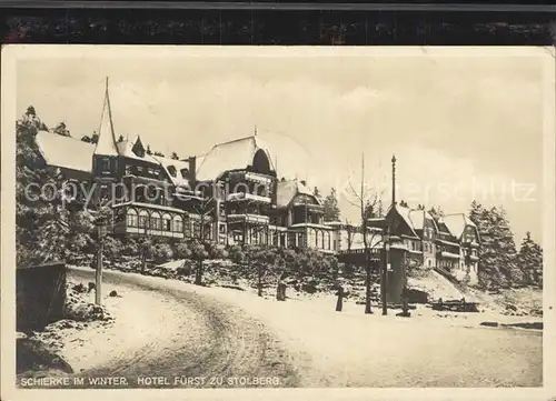 Schierke Harz Hotel Fuerst zu Stolberg Kat. Schierke Brocken