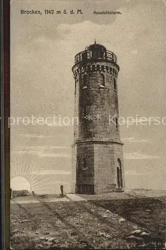 Brocken Aussichtsturm Kat. Wernigerode