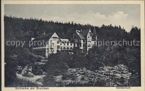 Schierke Harz Sanatorium Kat. Schierke Brocken