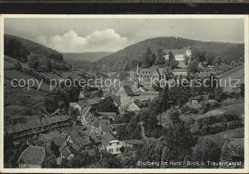 Stolberg Harz Panorama Blick vom Trauermantel Kat. Stolberg Harz