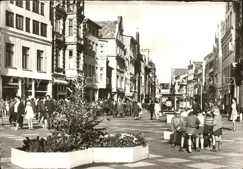 Rostock Mecklenburg Vorpommern Kroepeliner Strasse Fussgaengerzone Kat. Rostock