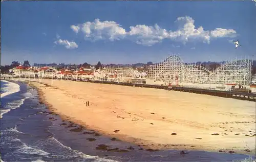 Santa Cruz California Casino and Boardwalk Beach Kat. Santa Cruz