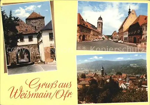 Weismain Marktplatz und oberes Tor Kat. Weismain