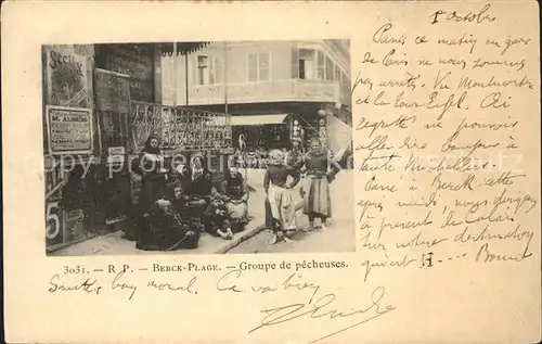 Berck-Plage Grouppe de pecheuses  / Berck /Arrond. de Montreuil