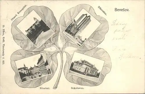 Benesov u Prahy Zamek Konopiste Zricenina Sokolovna Namesti  / Beneschau /