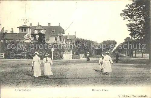 Travemuende Ostseebad Kaiser- Allee / Luebeck /Luebeck Stadtkreis