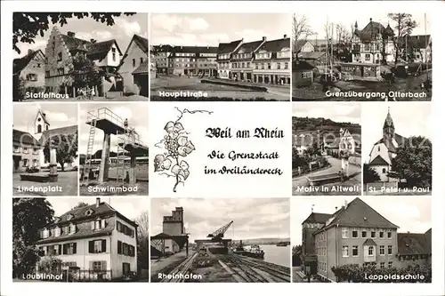 Weil am Rhein Rheinhafen Schwimmbad Laeublinhof / Weil am Rhein /Loerrach LKR