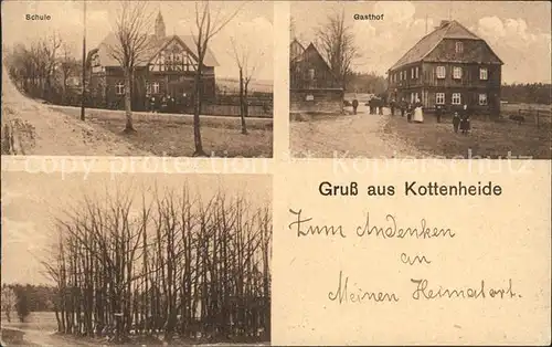 Kottenheide Gasthof Schule Wald / Schoeneck Vogtland /Vogtlandkreis LKR