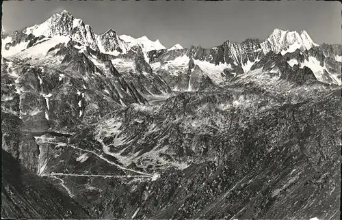 Furkapass Grimselstrasse Berneralpen / Furka /Rg. Gletsch