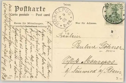 Stuttgart Stuttgart  x 1905 / Stuttgart /Stuttgart Stadtkreis