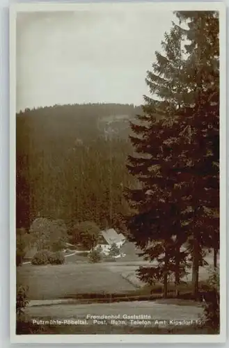 Altenberg Erzgebirge Altenberg Erzgebirge Poebeltal Putzmuehle Fremdenhof Gaststaette * / Geising /Saechsische Schweiz-Osterzgebirge LKR